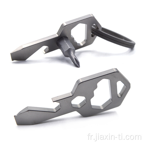 Outil de clés de Camping Pocket Multi Tool Titanium EDC